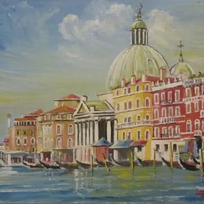 Luigi Buranello Venezia Ponte degli Scalzi - Sfumature d´Arte
