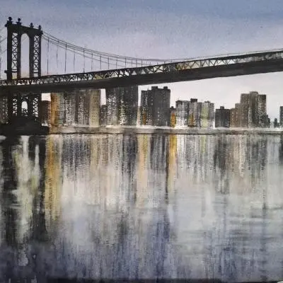 Silvana Peracchi Tramonto nella grande città - Sfumature d´Arte
