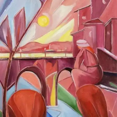 Luigi D'Amato Osservando il ponte - Sfumature d´Arte