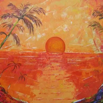 Luigi D'Amato Tramonto rosso - Sfumature d´Arte