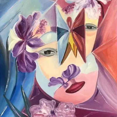 Luigi D'Amato La donna in fiori - Sfumature d´Arte