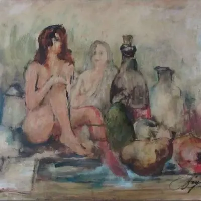 Arturo Figini Composizione con nudo - Sfumature d´Arte